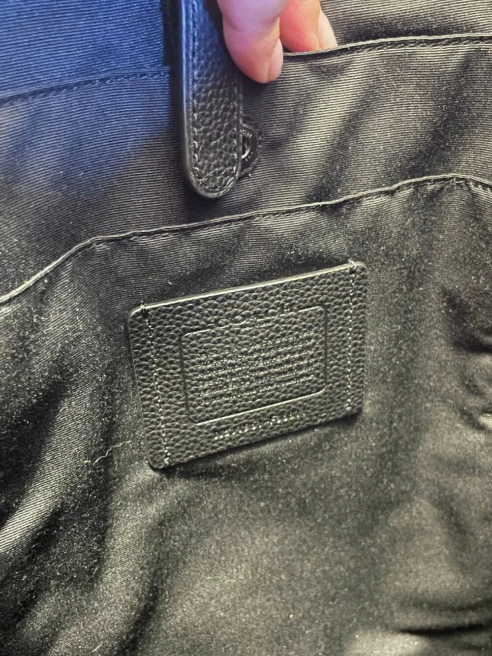 COACH Hudson Backpack Black Leather Rucksack F36811
